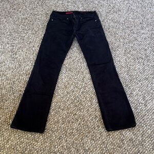 Women’s AG Black Bootcut Corduroy Jeans size 25R good condition inseam approx29”